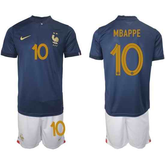 Men FIFA 2022 France Soccer Kylian Mbappe Jersey 014